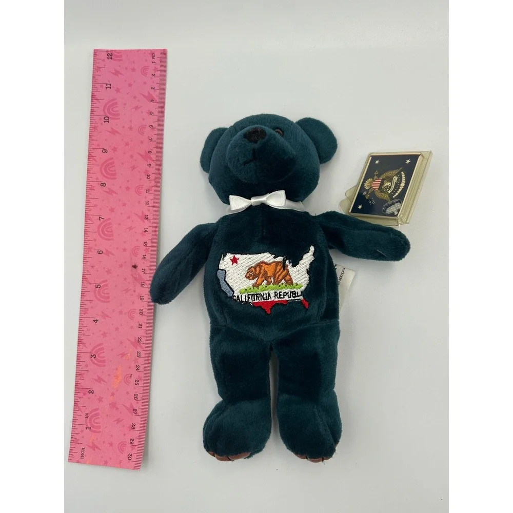 Ronald Reagan President Library The Gipper California Republic Plush Bear Teal